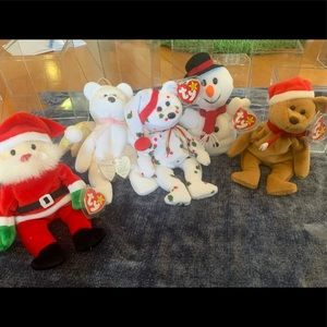 Vintage Ty Beanie Baby Holiday Bundle PVC and PE Pellets *SEE DESCRIPTION